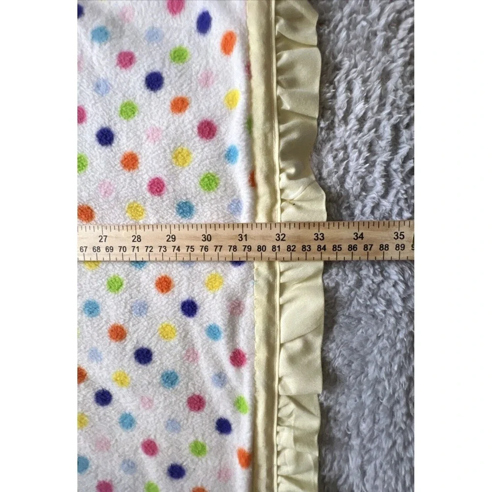 Baby Blanket Hand Made Embroidered Reversible Ruffled Edge Happi Woodland Quilt‎